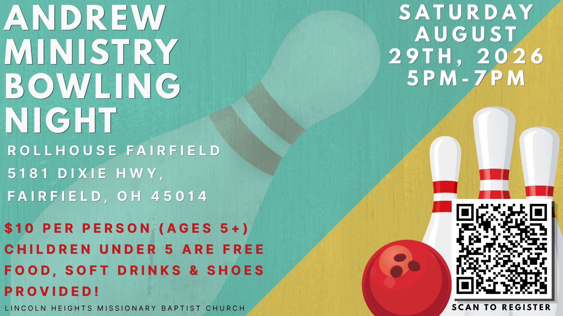 Andrew Ministry Bowling Night 